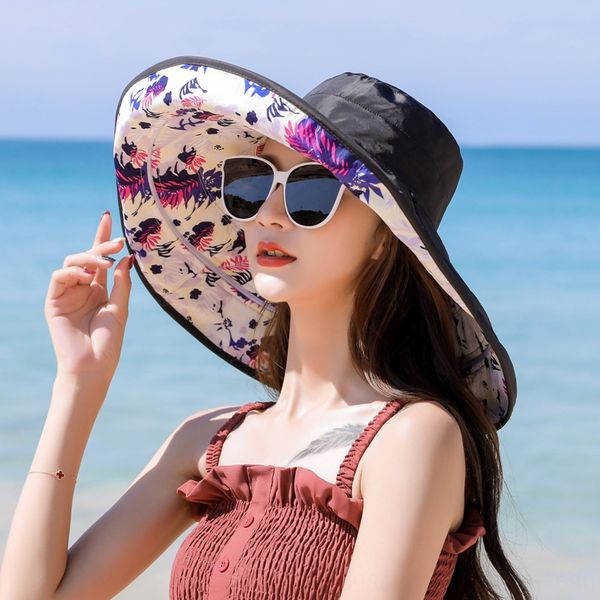 summer sun zipper adjustable zipper big brim women's sun hat travel double-sided uv-proof face hat, Blue;gray
summer sun zipper adjustable zipper big brim women's sun hat travel double-sided uv-proof face hat, Blue;gray