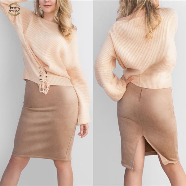 2019 winter women suede midi pencil skirt high waist gray pink style stretch wrap ladies office work saia s1009, Black
2019 winter women suede midi pencil skirt high waist gray pink style stretch wrap ladies office work saia s1009, Black