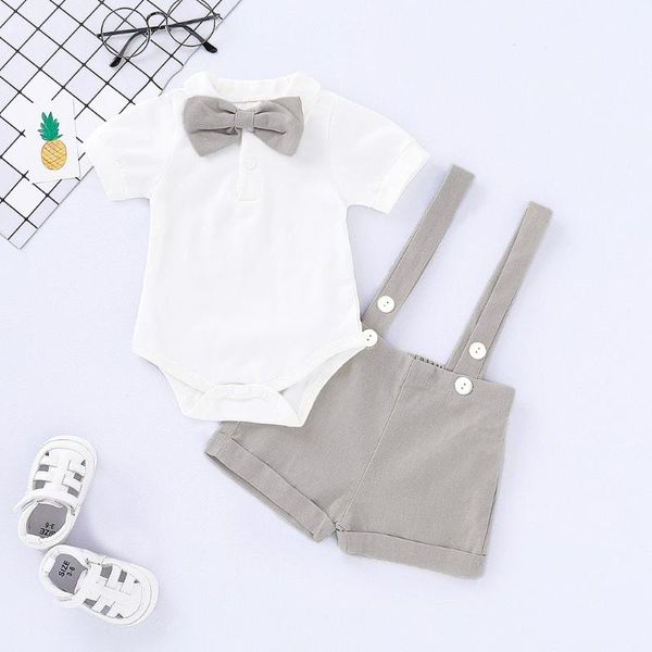 baby boy clothing sets infants newborn boy clothes shorts sleeve romper+overalls 2pcs baby outfits summer bebes clothing, White
baby boy clothing sets infants newborn boy clothes shorts sleeve romper+overalls 2pcs baby outfits summer bebes clothing, White