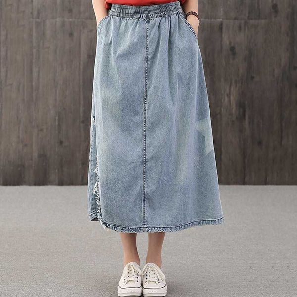 seebeautiful a-line denim half-body skirt dress female elastic waist patch pockets summer 2020 new fashion tide l049, Black
seebeautiful a-line denim half-body skirt dress female elastic waist patch pockets summer 2020 new fashion tide l049, Black