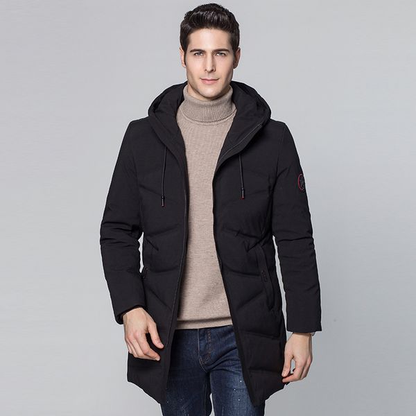 winter thick white duck down jacket men long length youth thick coat new solid color hooded tide outerwear parkas, Black
winter thick white duck down jacket men long length youth thick coat new solid color hooded tide outerwear parkas, Black