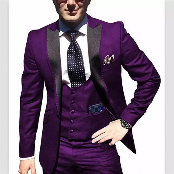 purple groom tuxedos black peak lapel groomsmen mens wedding dress excellent man jacket blazer 3 piece suit(jacket+pants+vest+tie) 2215, Black;gray
purple groom tuxedos black peak lapel groomsmen mens wedding dress excellent man jacket blazer 3 piece suit(jacket+pants+vest+tie) 2215, Black;gray