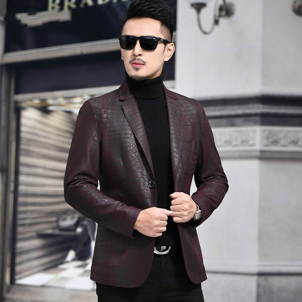 tcyeek 100% genuine leather jacket men casual business natural sheepskin coat man fashion spring winter real leather jacket 6609, Black
tcyeek 100% genuine leather jacket men casual business natural sheepskin coat man fashion spring winter real leather jacket 6609, Black