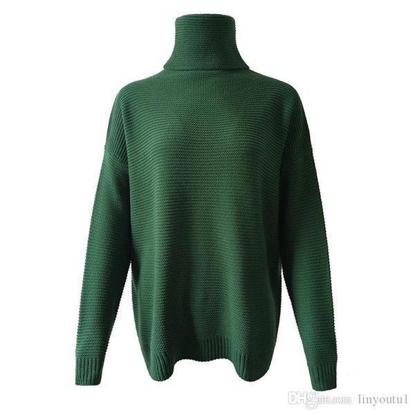 2020 winter women sweater long sleeve turtleneck knitted solid color jumper pullover loose chunky womens sweaters, White;black
2020 winter women sweater long sleeve turtleneck knitted solid color jumper pullover loose chunky womens sweaters, White;black