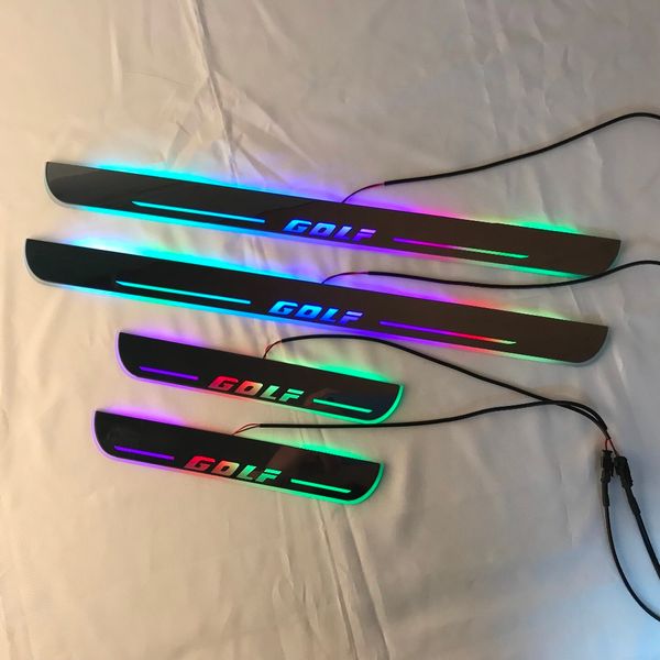 acrylic door sill plate strip with led decorative welcome light moving door scuff for golf 4 5 6 7 
acrylic door sill plate strip with led decorative welcome light moving door scuff for golf 4 5 6 7