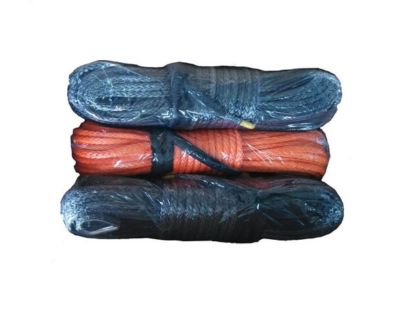 12 mm x 50 meters 12 strand synthetic winch rope with 2 meters black protector sleeve
12 mm x 50 meters 12 strand synthetic winch rope with 2 meters black protector sleeve