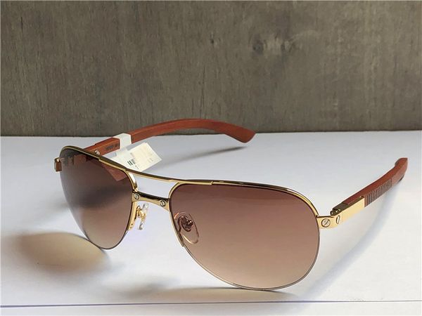 new fashion designer sunglasses t8200868 metal half frame pilot frame wooden legs simple summer popular style uv400 protection eyewear, White;black
new fashion designer sunglasses t8200868 metal half frame pilot frame wooden legs simple summer popular style uv400 protection eyewear, White;black