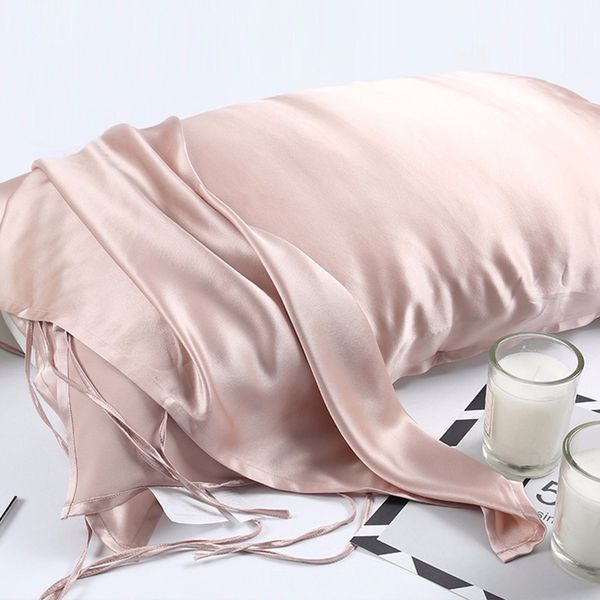19 momme 100% natural mulberry silk pillowcase for hair & facial beauty single size pure color straptied pillow towel pillow case
19 momme 100% natural mulberry silk pillowcase for hair & facial beauty single size pure color straptied pillow towel pillow case