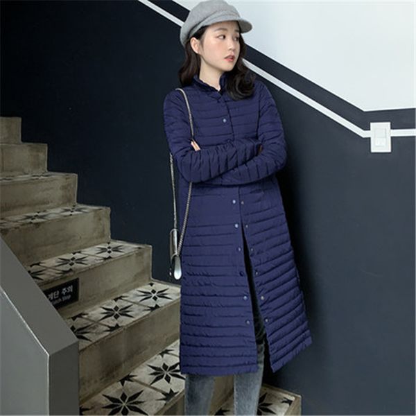 lightweight and thin warm cotton clothing long section of new women's winter literary thin cotton jacket, Black
lightweight and thin warm cotton clothing long section of new women's winter literary thin cotton jacket, Black