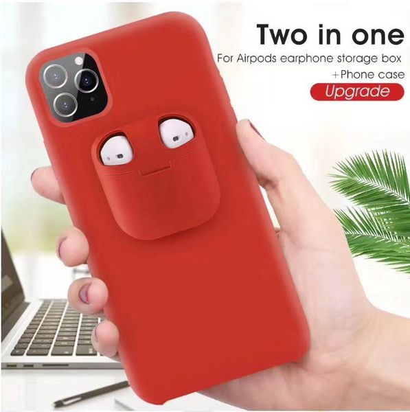 2in1 airpods cover liquid silicone case for iphone 11 pro xs max soft headset case for airpod
2in1 airpods cover liquid silicone case for iphone 11 pro xs max soft headset case for airpod