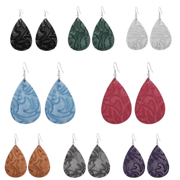 new fashion pu leather folwer print earrings for women girls teardrop drop dangle jewelry christmas gifts ing, Silver
new fashion pu leather folwer print earrings for women girls teardrop drop dangle jewelry christmas gifts ing, Silver