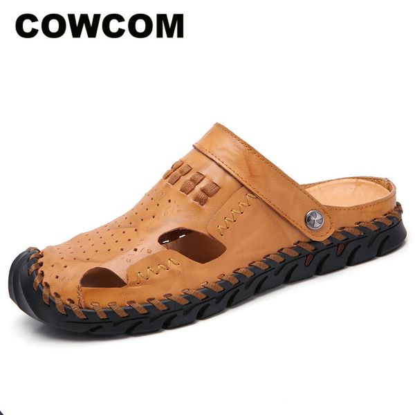 cevablue large cow leather rubber shoes summer men's sandals real leather bag head outdoor man large size casual clk-bk926, Black
cevablue large cow leather rubber shoes summer men's sandals real leather bag head outdoor man large size casual clk-bk926, Black