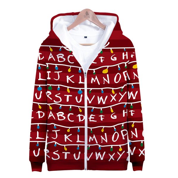 stranger thing hoodies sweatshirt 3d casual long sleeve zipper clothes 2019 hip kawaii korean, Black
stranger thing hoodies sweatshirt 3d casual long sleeve zipper clothes 2019 hip kawaii korean, Black