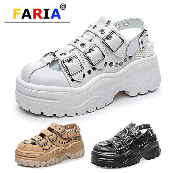 2020 new fashion med 5cm rivet retro genuine leather platform gladiator sandals women casual rome wihte sandalias mujer harajuku, Black
2020 new fashion med 5cm rivet retro genuine leather platform gladiator sandals women casual rome wihte sandalias mujer harajuku, Black