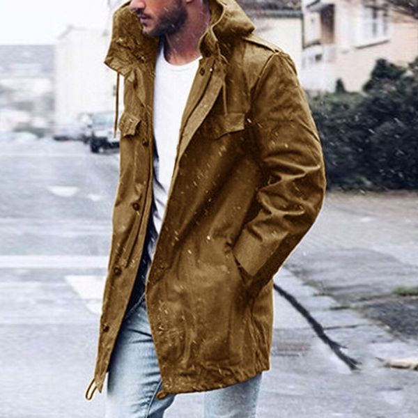 mjartoria new 2019 casual trench solid coat casual male spring coat hooded outwear overcoat outwear clothes stylish coats, Black;brown
mjartoria new 2019 casual trench solid coat casual male spring coat hooded outwear overcoat outwear clothes stylish coats, Black;brown