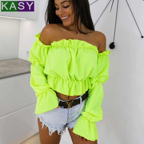 2019 summer strapless neon green crop women bra strappy ruched bustier latern sleeve plus size, White
2019 summer strapless neon green crop women bra strappy ruched bustier latern sleeve plus size, White