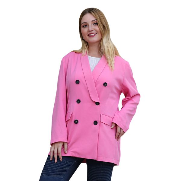 whzhm jackets plus size 3xl 4xl pink long coats women loose party turn-down collar pockets single breasted coats femme, Black;brown
whzhm jackets plus size 3xl 4xl pink long coats women loose party turn-down collar pockets single breasted coats femme, Black;brown