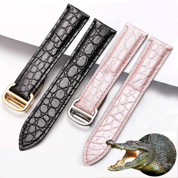 quality crocodile leather watchband black brown pink wristband for men and women adaptation tank london solo watch chain
quality crocodile leather watchband black brown pink wristband for men and women adaptation tank london solo watch chain