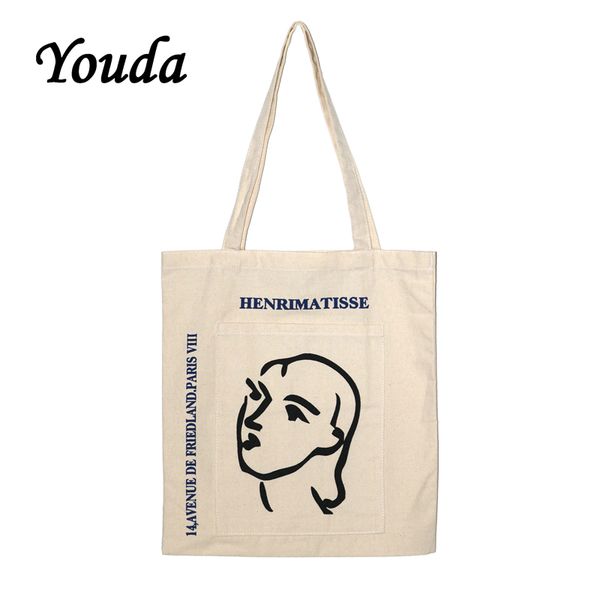 youda korea simple printed canvas bag ladies lightweight style shoulder bag large capacity shopping handbag fashion classic tote
youda korea simple printed canvas bag ladies lightweight style shoulder bag large capacity shopping handbag fashion classic tote