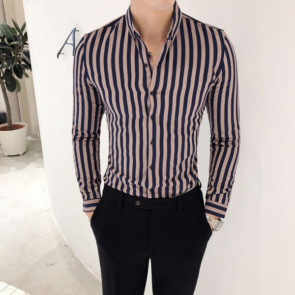 autumn winter new shirt men brand slim fit casual social shirts men long sleeve turn down collar business blouse homme 3colors, White;black
autumn winter new shirt men brand slim fit casual social shirts men long sleeve turn down collar business blouse homme 3colors, White;black