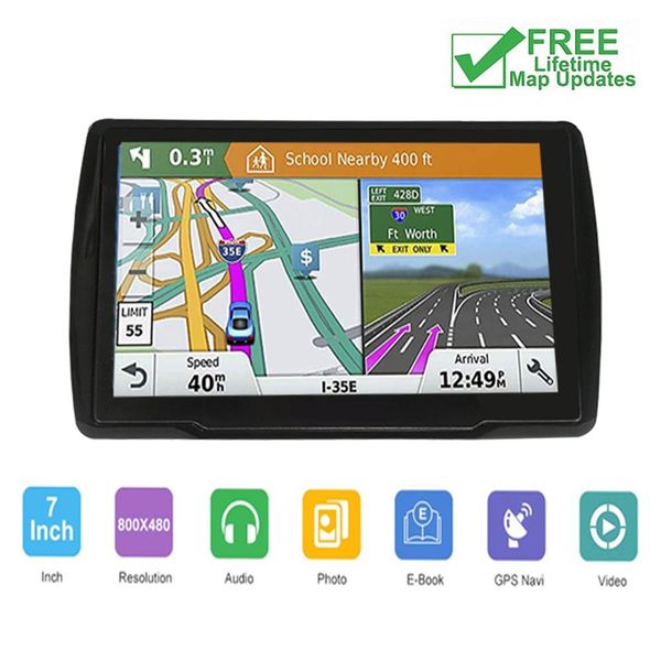 

5 inch gps navigation car truck navigator 256m+8gb fm sat nav russia map 2018 europe america asia maps