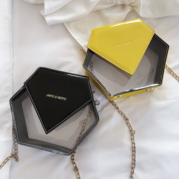 summer pvc transparent jelly small purse handbag hexagon beach bags chains clutches shoulder messenger bags for women 2020 sac
summer pvc transparent jelly small purse handbag hexagon beach bags chains clutches shoulder messenger bags for women 2020 sac