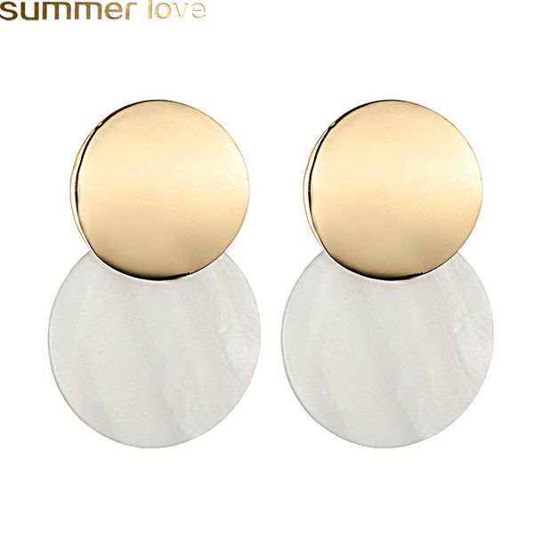 2019 fashion round shell earring for women girls round metal earrings with charm bohemia jewelry gifts drop shipping, Golden
2019 fashion round shell earring for women girls round metal earrings with charm bohemia jewelry gifts drop shipping, Golden
