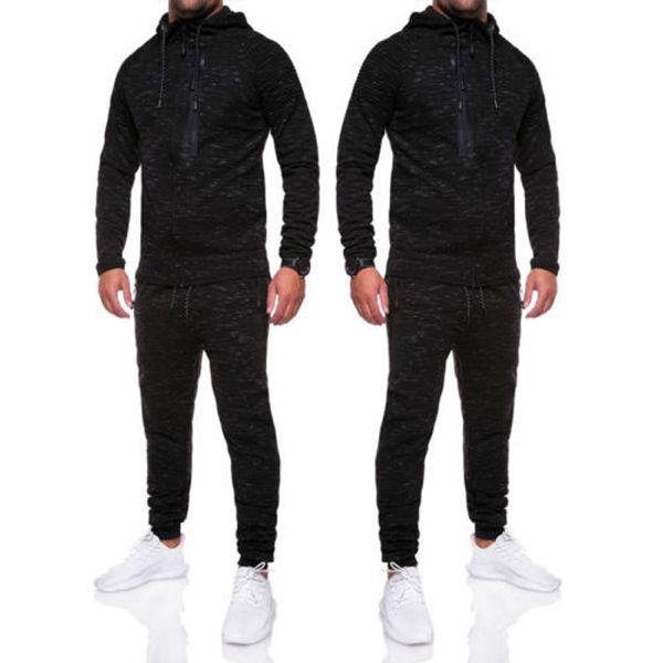 2018 brand new fashion men tracksuit jogging hoodie coat jacket + trousers pants sports sweat suit set, Gray
2018 brand new fashion men tracksuit jogging hoodie coat jacket + trousers pants sports sweat suit set, Gray