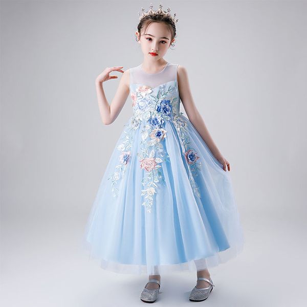 children evening party dresses elegant girl princess wedding dress 2020 summer kids dresses for girls mesh embroidery costume, Red;yellow
children evening party dresses elegant girl princess wedding dress 2020 summer kids dresses for girls mesh embroidery costume, Red;yellow