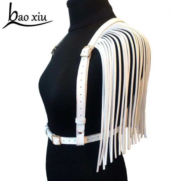 club accessories leather handmade harness double row tassel waist belts body bondage punk belt straps shoulder c19010301, Black;brown
club accessories leather handmade harness double row tassel waist belts body bondage punk belt straps shoulder c19010301, Black;brown