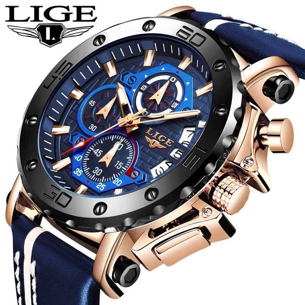 lige new watch men fashion sport quartz clock mens watches leather business waterproof watch relogio masculino, Slivery;brown
lige new watch men fashion sport quartz clock mens watches leather business waterproof watch relogio masculino, Slivery;brown