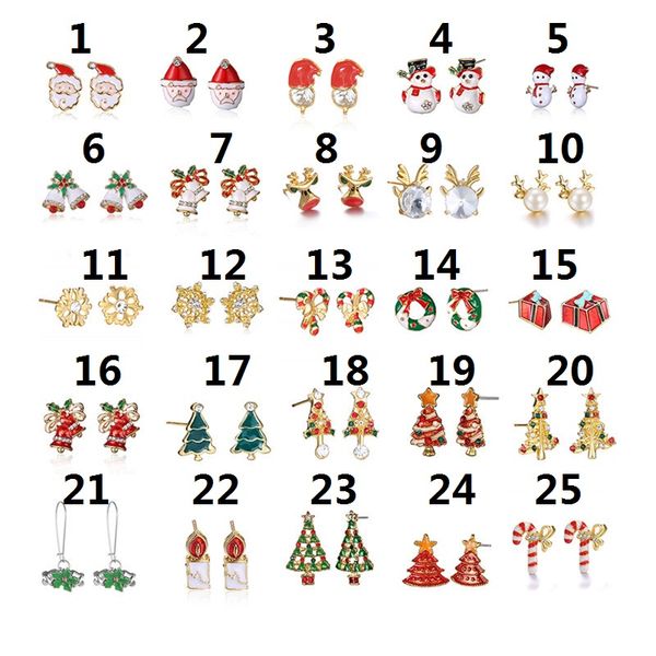 maxi 2019 fashion jewelry 25 styles christmas sweet candy earrings snowman red gift box earrings mini needle cute earrings, Golden;silver
maxi 2019 fashion jewelry 25 styles christmas sweet candy earrings snowman red gift box earrings mini needle cute earrings, Golden;silver