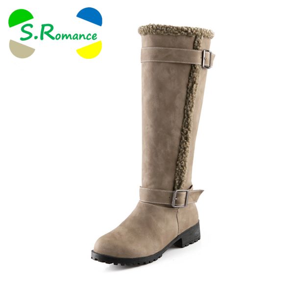 s.romance plus size 34-43 women boots fashion round toe knee-high snow boots slip-on boot women shoes black yellow khaki sb395
s.romance plus size 34-43 women boots fashion round toe knee-high snow boots slip-on boot women shoes black yellow khaki sb395