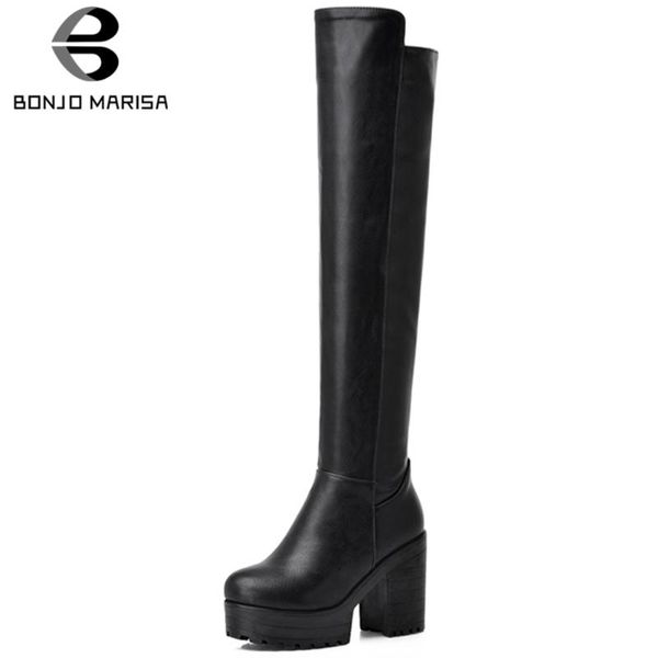 bonjomarisa big size 33-43 ladies chunky high heels over the knee boots fashion platform thigh high boots women zip shoes woman, Black
bonjomarisa big size 33-43 ladies chunky high heels over the knee boots fashion platform thigh high boots women zip shoes woman, Black