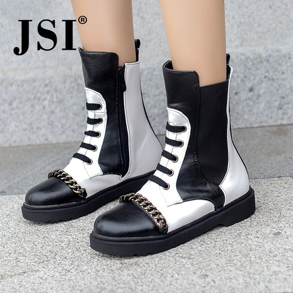 jsi women boots mid-calf mixed colors zip round toe square heel low heel microfiber metal decoration winter boots women je69, Black
jsi women boots mid-calf mixed colors zip round toe square heel low heel microfiber metal decoration winter boots women je69, Black
