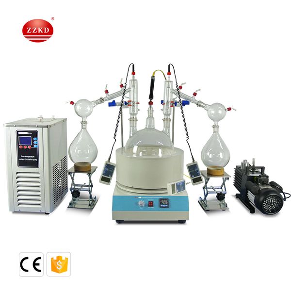 zzkd 10l short path distillation standard high efficiency double distillation elbow extraction including matching chillers and vacuum pumps
zzkd 10l short path distillation standard high efficiency double distillation elbow extraction including matching chillers and vacuum pumps