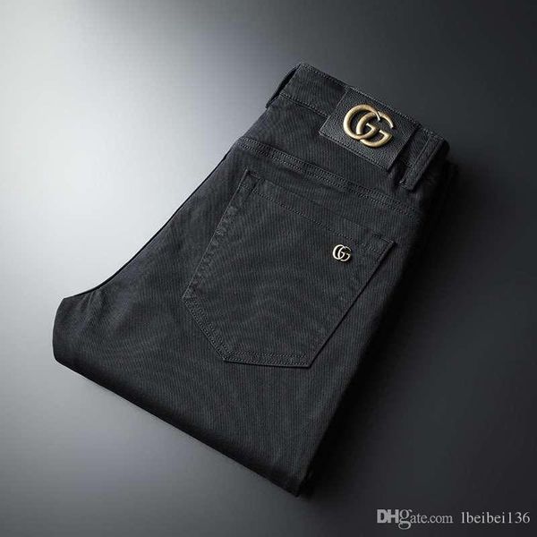 new chun xia high-quality goods male trend is recreational straight tube pants men and women's black long jeans all go together, Blue
new chun xia high-quality goods male trend is recreational straight tube pants men and women's black long jeans all go together, Blue