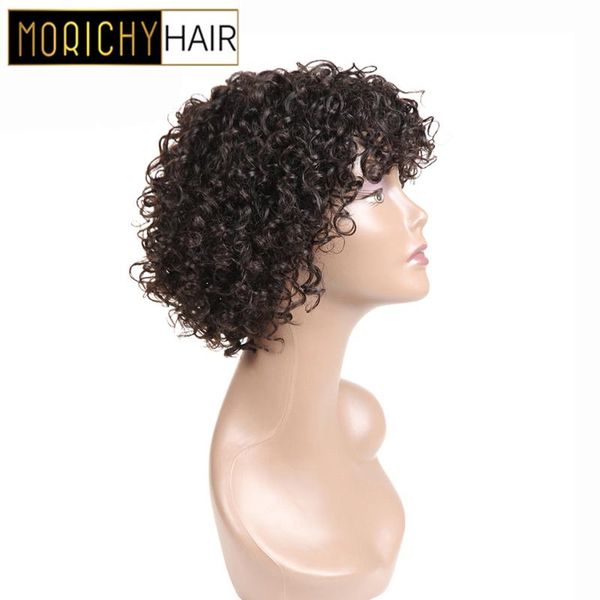 morichy bouncy curls very short hair bob wigs non-remy human hair wig natural black full machine wigs for women, Black;brown
morichy bouncy curls very short hair bob wigs non-remy human hair wig natural black full machine wigs for women, Black;brown