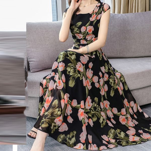 februaryfrost vintage long floral printed dress summer women party night ladies boho maxi dress plus size, Black;gray
februaryfrost vintage long floral printed dress summer women party night ladies boho maxi dress plus size, Black;gray