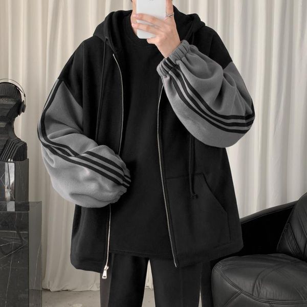 2020 spring jacket streetwear korean style three bars hooded mens coats and jackets, Black;brown
2020 spring jacket streetwear korean style three bars hooded mens coats and jackets, Black;brown