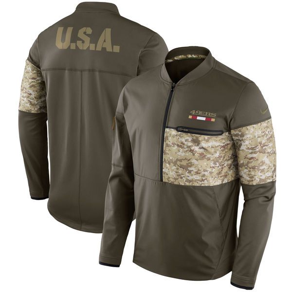 men san francisco 49ers nike salute to service sideline hybrid half-zip pullover nfl jacket - olive, Blue;black
men san francisco 49ers nike salute to service sideline hybrid half-zip pullover nfl jacket - olive, Blue;black