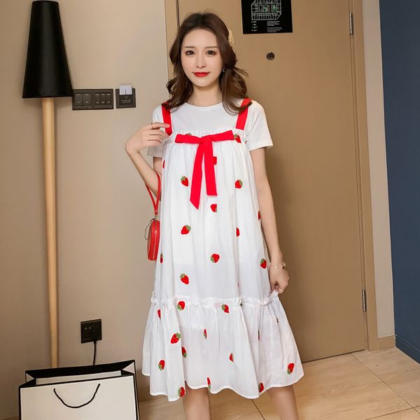 pregnant women summer fashion dress plus size ruffles patchwork sweet printing maternity dress knee-length loose wholesale, White
pregnant women summer fashion dress plus size ruffles patchwork sweet printing maternity dress knee-length loose wholesale, White