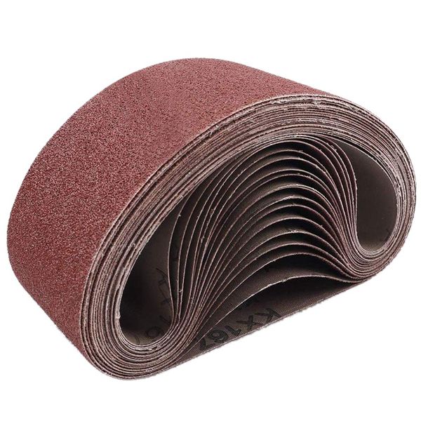 3x18 inches aluminum oxide sanding belt, 21 pack sanding belts (3 each of 40 60 80 120 180 240 320 grits) for belt sander
3x18 inches aluminum oxide sanding belt, 21 pack sanding belts (3 each of 40 60 80 120 180 240 320 grits) for belt sander