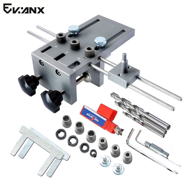 3 in 1 doweling jig 6/8/10mm wood drilling guide locator adjustable dowel jig kit for diy woodworking tool
3 in 1 doweling jig 6/8/10mm wood drilling guide locator adjustable dowel jig kit for diy woodworking tool