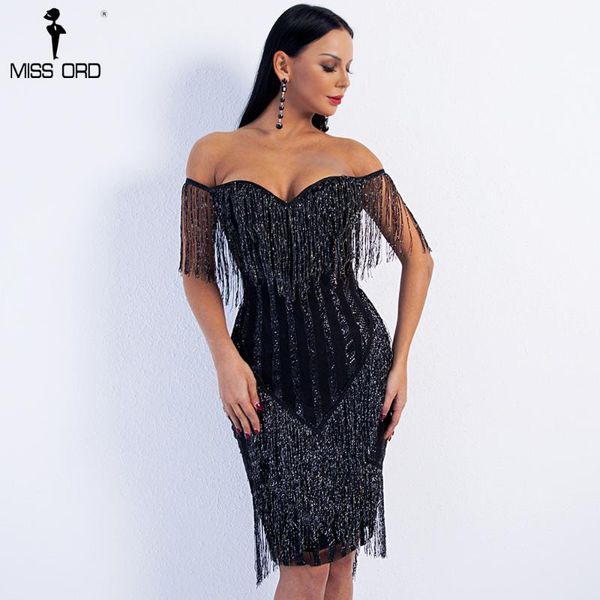 missord 2018 spring and summer off shoulder striped glitter elegant tassel party dress ft8781-1, White;black
missord 2018 spring and summer off shoulder striped glitter elegant tassel party dress ft8781-1, White;black