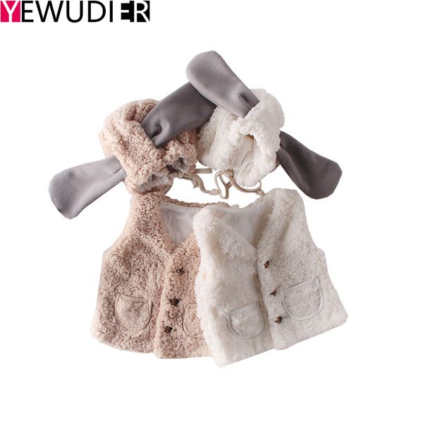 winter baby boy girl vest jacket cute cashmere thick warm coat infant sleeveless solid waistcoat toddler outerwear with one hat, White
winter baby boy girl vest jacket cute cashmere thick warm coat infant sleeveless solid waistcoat toddler outerwear with one hat, White