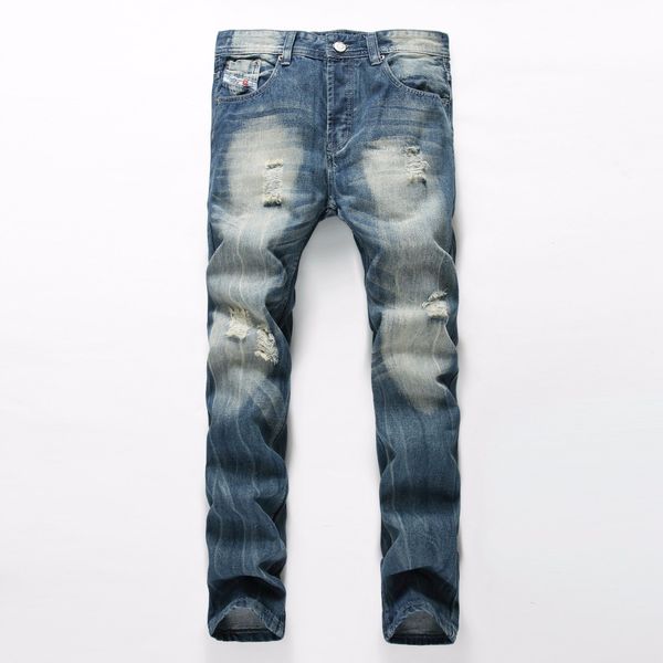 2019 new arrival large size 38 men jeans ripped loose hip-hop cotton jeans men ripped designer brand white, Blue
2019 new arrival large size 38 men jeans ripped loose hip-hop cotton jeans men ripped designer brand white, Blue
