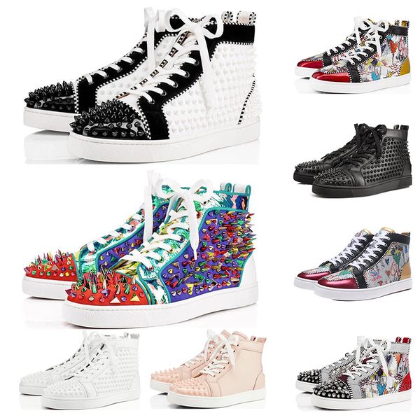 new red bottom studded spikes flat graffiti suede genuine leather party designer sneakers winter casual shoes 35-47, Black
new red bottom studded spikes flat graffiti suede genuine leather party designer sneakers winter casual shoes 35-47, Black