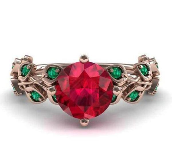 selling red flower green leaves rings for women rose gold color plated zircon wedding rings princess jewelry birthday gifts, Golden;silver
selling red flower green leaves rings for women rose gold color plated zircon wedding rings princess jewelry birthday gifts, Golden;silver