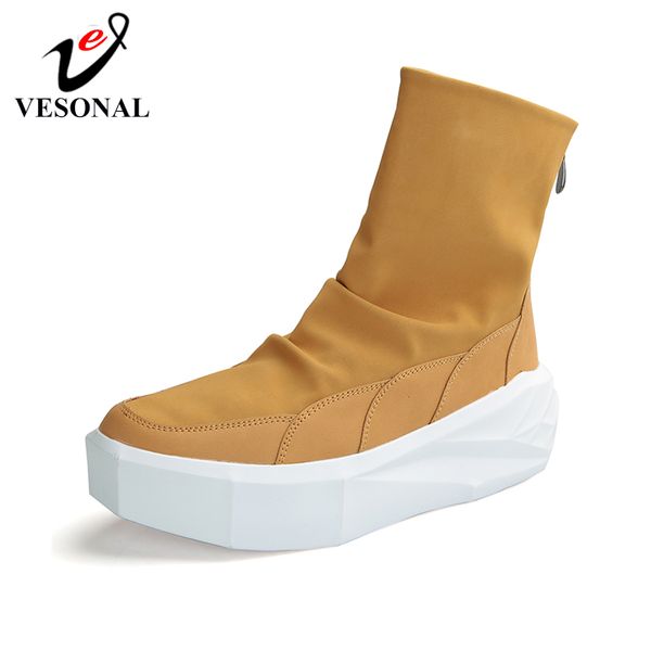 vesonal 2019 fashion autumn winter thick soled ankle boots men sneakers platform male shoes casual quality boots footwear, Black
vesonal 2019 fashion autumn winter thick soled ankle boots men sneakers platform male shoes casual quality boots footwear, Black